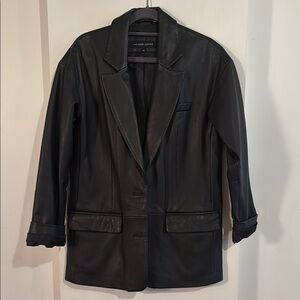 Black Leather Women's Jacket